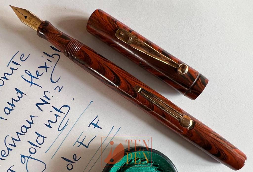 WATERMAN 92 1/2 RIPPLE EBONITE - RARE SIZE | Tenpen - By Letizia